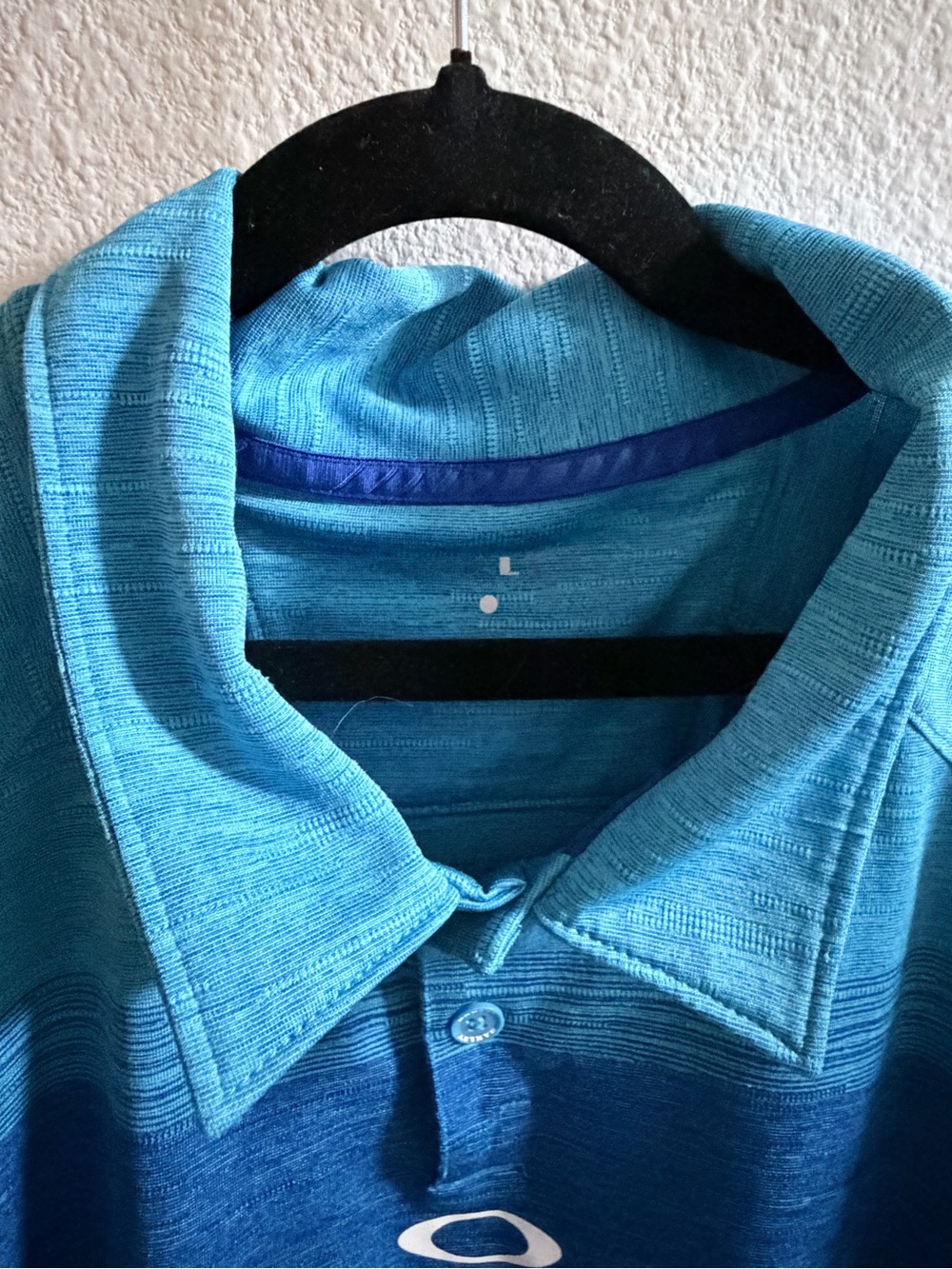 Oakley Blue Polo Men’s Large - Picture 4 of 4
